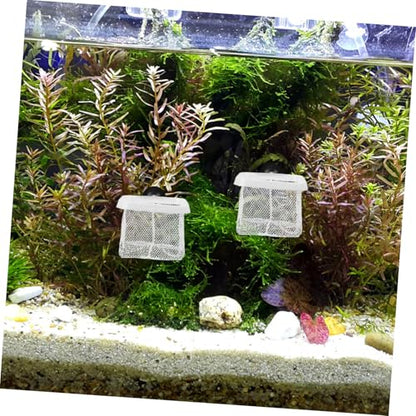Yardwe 5pcs Fish Breeding Net with Suction Cups Versatile Aquarium Separator for Betta Shrimp Durable Fine Mesh Design Easy to Install Fits Various Tank