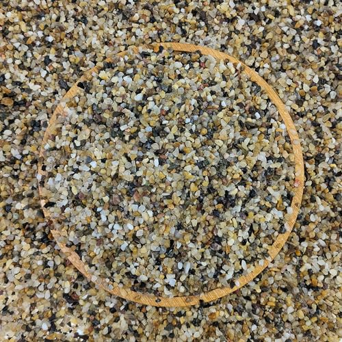 20lbs Fish Tank Sand, 1/16 inch Small Aquarium Gravel. Decorative Pea Gravel River Rocks for Air Plants, Vase Fillers, Landscaping and Succulent Soil Cover - size: 1/16 Inch