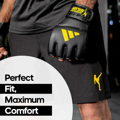 Adidas x Anderson Silva Everyday Use Training and Grappling Gloves - MMA Fight Style, PU Outer Shell, Tested and Designed by the Legend - size: Large