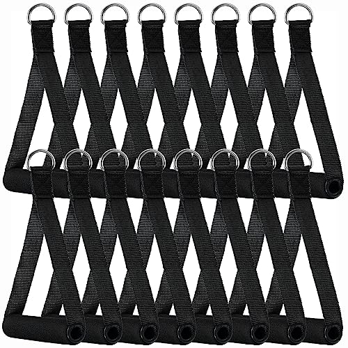 Sumind 16 Pcs Pcs Gym Resistance Bands Handles, for Exercise, Cable Machine