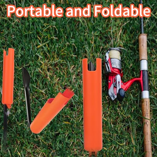 Universal Fishing Rod Holder,Detachable Surf Casting Spincast Rod Racks,Ground Inserted Support Bracket Accessory for Fishing