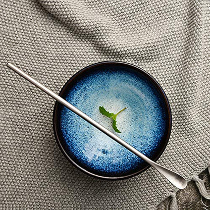 Delove Stainless Steel Coffee Stirring Spoon Beverage Cocktail Stirrers Stir Cocktail Drink Mixing Swizzle Stick- Tiny Salt Condiment Spoon - Reusable - Set of 4 (7.6-Inch) - size: 7.6-Inch