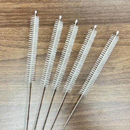 5 Pcs Straw Cleaner Brush, 11.8 Inch Reusable Extra Long Straw Cleaner,12 mm Wide Drinking Straw Cleaning Brush for Cup, Water Bottle, Tubes, Pipe