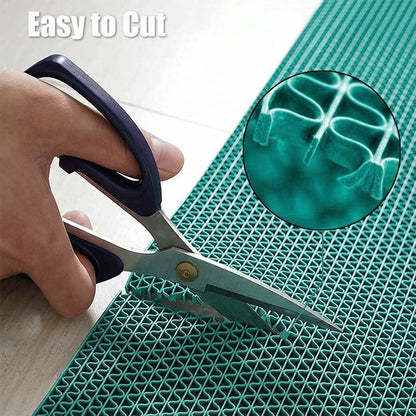 Non Slip Drainage Mats PVC Pool Floor Mat 0.23'' Thick Outdoor Indoor Parking Space Mat for Bathroom Garage Basement Backyard Commercial Kitchen 3x5Ft, Green
