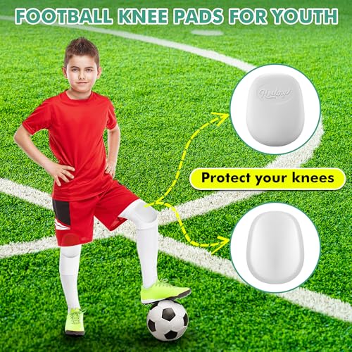 HooLing 4 Pcs Football Knee Pads, Ultra Light Skill Positions,Youth - size: Youth