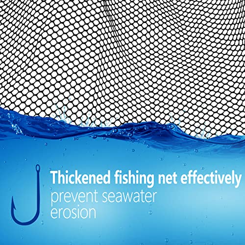 SAN LIKE Fishing Net Fish Landing Net Collapsible Fish Net with Anti-Slip Telescoping Rubber Pole Handle for Kids Adults in Saltwater Freshwater Multi-Size Extending to 37/42/43/51/69/71/89/98inch - color: Aluminum pole,length 31" to 51"