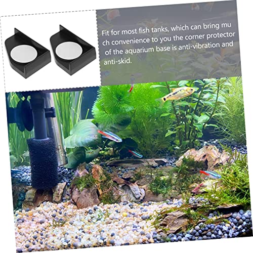 DOITOOL 4pcs Fish Tank -Collision Pads for Aquariums Thickened Protective Corner Protectors Easy Installation for Tabletop and Fish Tank Stability