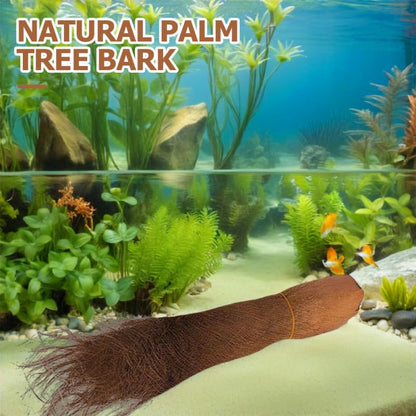 INOOMP 5 Sheets Simulated Palm Tree Bark Sheets for Garden Decor Realistic Artificial Bark Wrap for Home Plant Decoration and Aquarium Background 19.68X11.81 Inches