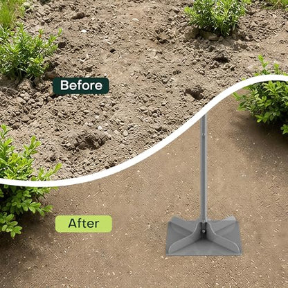 10"×10" Steel Hand Tamper, 48" Adjustable Handle Manual Soil Compactor & Dirt Tamper Tool for Landscaping, Yard, Gravel, Asphalt, Driveway, Garden, Ground Leveling