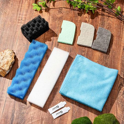 52 Pcs Replacement Filter Media Kit Compatible with Fluval 406/407 Aquarium Filters Include 12 Biological Foams Ammonia Remover Phosphate Pads Nitrite Remover, Towel and Grease - style: 406/407
