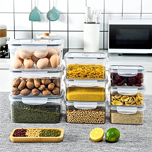 3 Pcs Drain Storage Basket Box with Removable Colander, 850ml/1750ml/3300ml Transparent Leakproof Food Storage Containers for Fruit,Vegetable, Salad, Meat, Fish