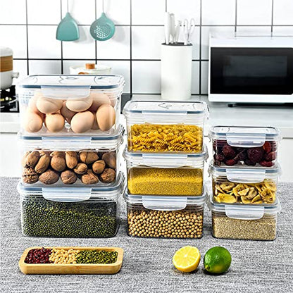 3 Pcs Drain Storage Basket Box with Removable Colander, 850ml/1750ml/3300ml Transparent Leakproof Food Storage Containers for Fruit,Vegetable, Salad, Meat, Fish