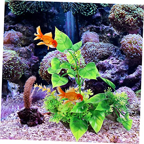 Decorative Aquarium Grass Plant Realistic Compact Fake Plant for Fish Tank Decoration for Desktop Aquariums Underwater Landscape and Easy to Maintain