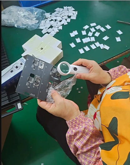 Othmro QK-7502 7X 12X Magnifier Glass Handheld Magnifier Lens Black Round Page Magnifying Lens Small Magnifying Glasses with Handle for Small Prints Book Magazines Newspaper Reading Jewelry - color: 7x 75mm