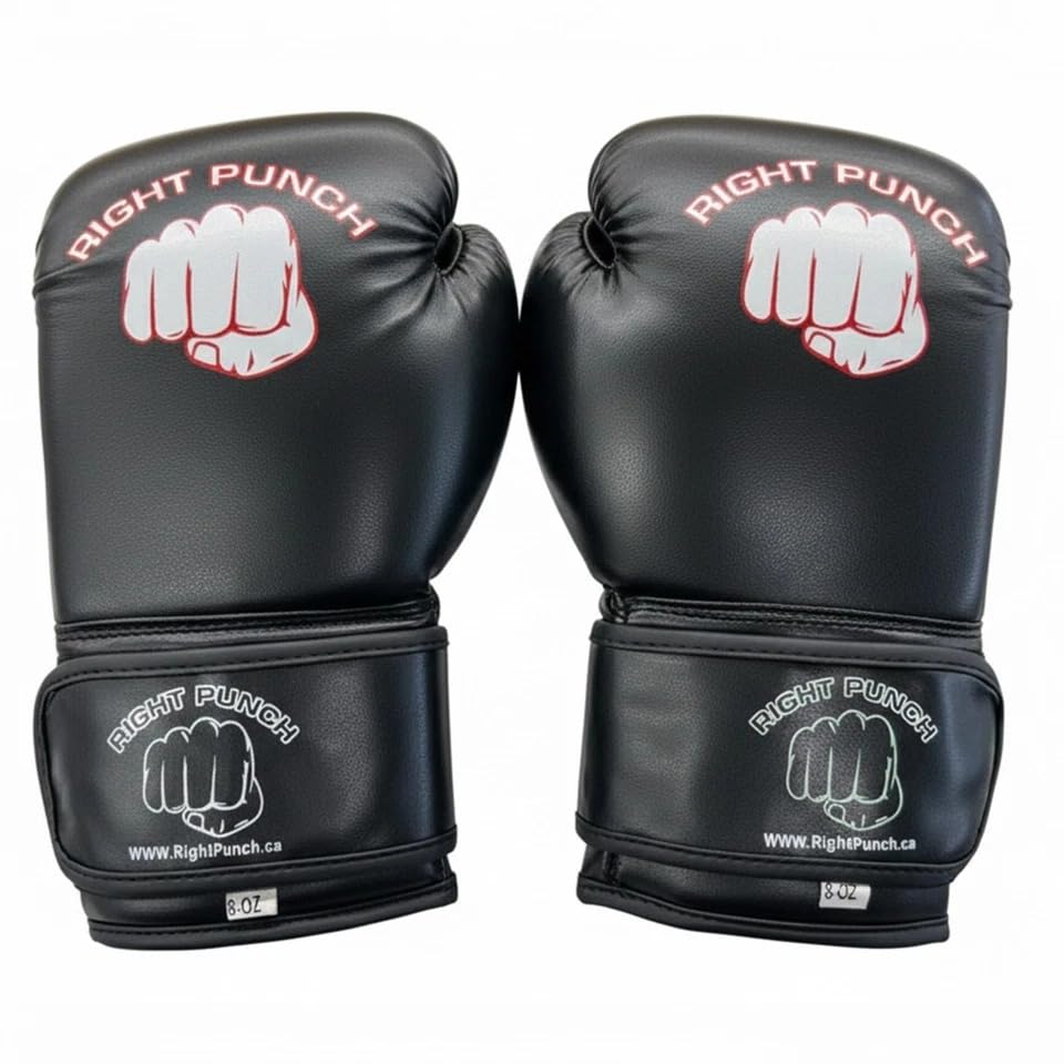 Boxing Gloves for Men, PU Leather MMA Sparring Gloves for Muay Thai & Kickboxing with Wrist Support, Heavy Bag Training - color: Black