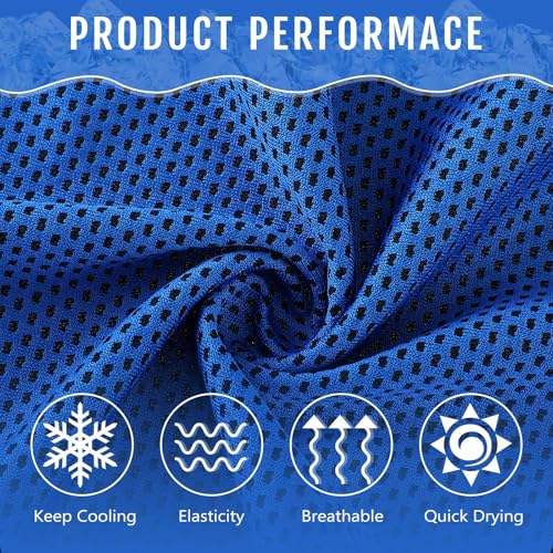 Hosuly 30 Pack Cooling Towels 40"x12" - color: Dark Blue, Purple