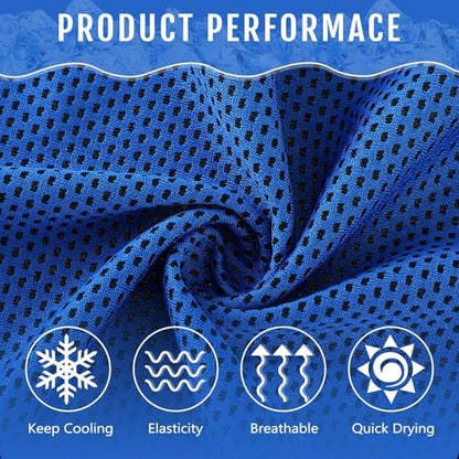 Hosuly 30 Pack Cooling Towels 40"x12" - color: Dark Blue, Purple