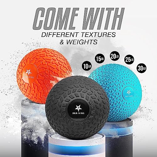 Yes4All Slam Balls, 10-40lb Weighted Ball Weight, Durable PVC Sand Filled Workout Dynamic Slam Ball for Strength Training, Triangle, Black, 25lbs - color: C. Triangle Black, style: E. 25lbs