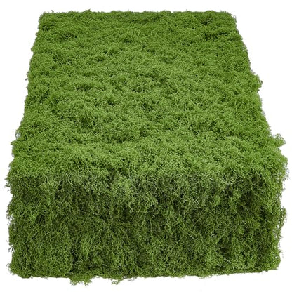 Artificial Moss Mat 19.7 * 78.7inches Green Moss Table Runner Fake Mossy Sheet Roll Waterproof Grass Carpet Blanket Christmas Fake Mossy Table Runner for DIY Fairy Garden Floral Wedding Decor