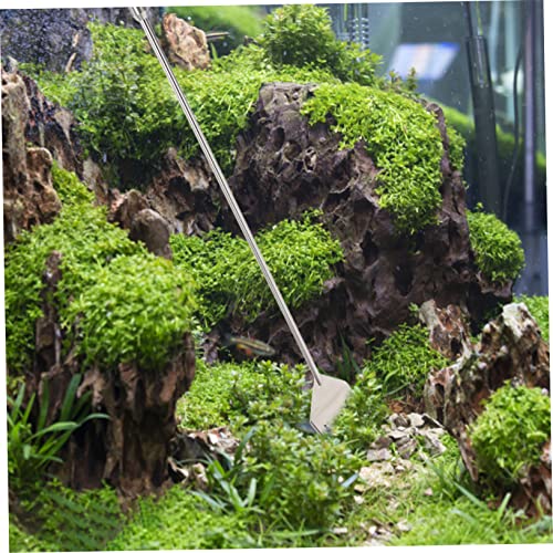 Kisangel Aquarium Cleaning Tool Kit Set with Tweezers Scissors and Scraper for Easy Fish Tank Maintenance Ergonomic Design for Effortless Use
