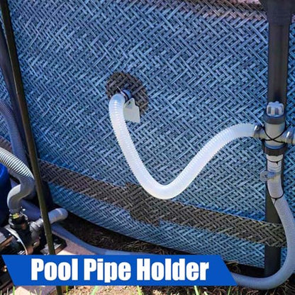 Swimming Pool Pipe Holders 3 PCS, Fits 1.5'(MAX) Above Ground Swimming Pool Hose Support Brackets, Prevent Pipe Sagging, with 3 Tapes, 6 Cable Ties& 3 Stainless Steel Hose Clamps