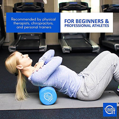 Rolling With It High Density Foam Roller for Physical Therapy - size: 18 x 6 Inch