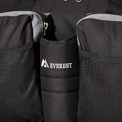 Everest Gym Bag with Wet Pocket, Dark Gray/Black