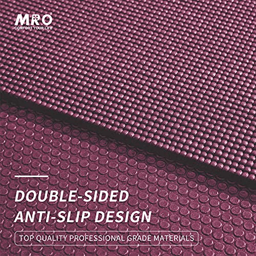 MRO Extra Large Yoga Mat, 12'x6'/9'x6'/7'x5'/6'x4' (9MM) - color: purple, size: 6*12 FT