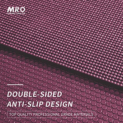 MRO Extra Large Yoga Mat, 12'x6'/9'x6'/7'x5'/6'x4' (9MM) - color: purple, size: 6*12 FT