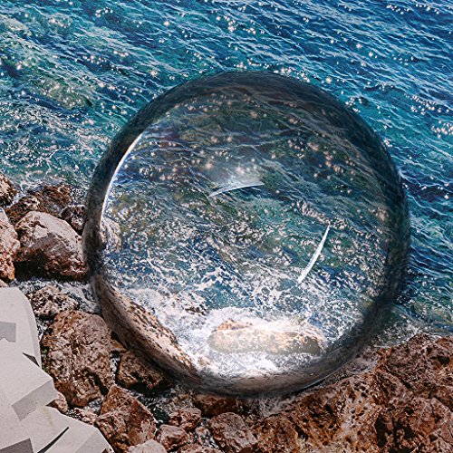 Sumnacon Crystal Magnifying Glass Dome - 3.15'' Crystal Magnifier Dome, Fuctional Paperweight/Photography/Decoration, Reading Aid for Blueprints, Maps, Small Fine Print Etc - size: 3.15"