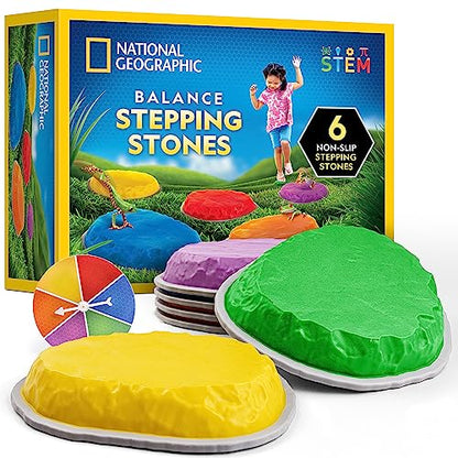 National Geographic 6-Piece Balance Stepping Stones Set for Kids - style: 6 Stepping Stones
