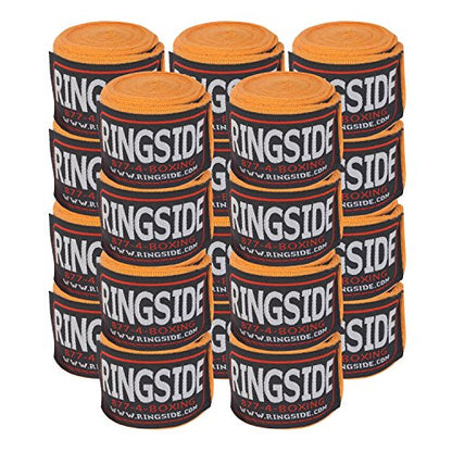 Ringside Mexican Style Boxing Hand Wraps 180" - color: Neon Orange, size: 10 Pairs