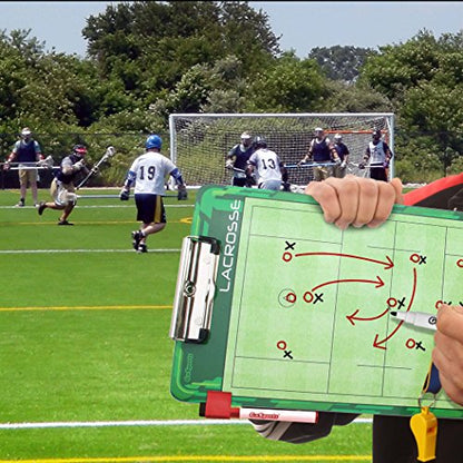 GoSports Premium Dry Erase Coaches Clipboards – Basketball, Baseball, Football, Soccer, Hockey, Volleyball, Lacrosse - color: Lacrosse