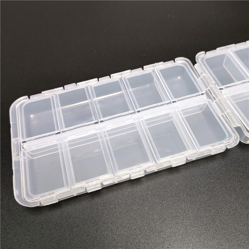 2PCS X 20 compartments fishing storage box, life miscellaneous box, adjustable plastic box storage box