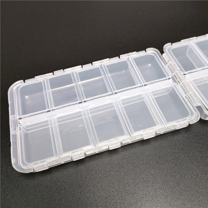 2PCS X 20 compartments fishing storage box, life miscellaneous box, adjustable plastic box storage box