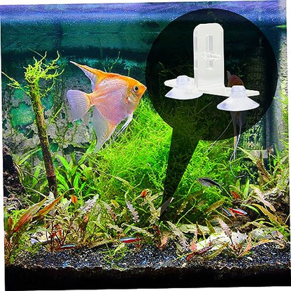 4sets Aquarium Divider Clips Transparent Fish Tank Partition Board for Easy Separation and Secure Living Environment for Pet Fish