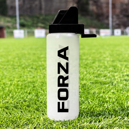 FORZA Team Hygiene Water Bottles – BPA-Free Squeeze Bottles with Contactless Nozzle for Athletes, 1 Litre Capacity (Pack of 1, Semi-Translucent) - color: Semi-Translucent, style: Pack of 1