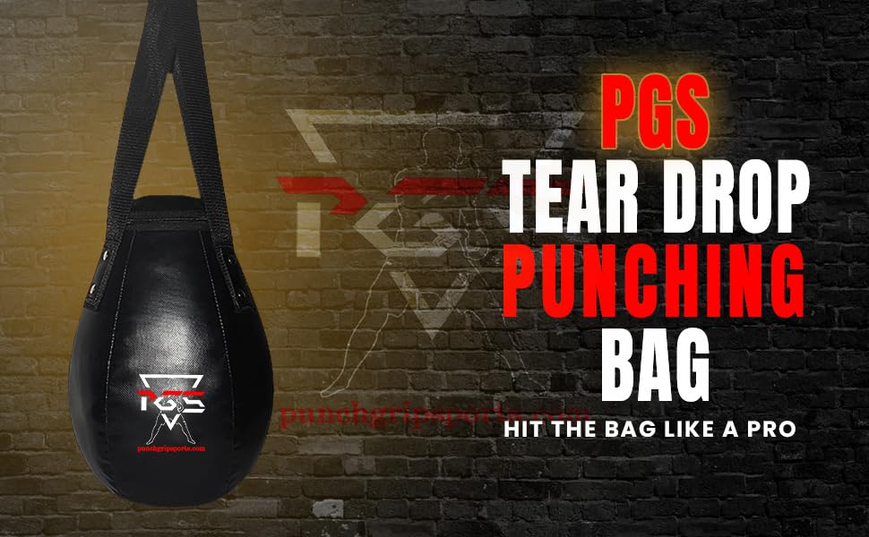 Wrecking Ball Punching Bag, Expert Boxing Teardrop Body Snatcher Bag for MMA, Kickboxing, Muay Thai, Round Heavy Bag - UNFILLED