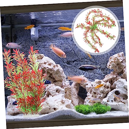 Kisangel 1pc Artificial Aquatic Plant Simulation Water Plant Decoration for Fish Tank Aquarium Ornament Aquarium Vitality Suitable for Fresh and