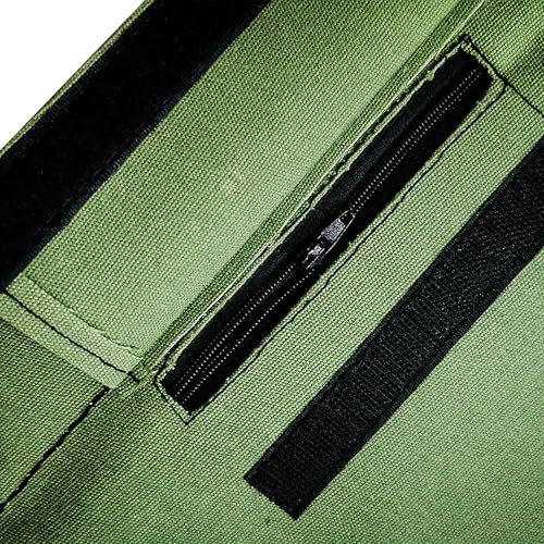 Wing Chun Wall Bag Canvas Leather Punch Bag for Kung Fu Boxing Training | Reinforced Stitching for Long-Lasting Durability - color: GREEN