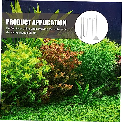 BESPORTBLE Stainless Steel Aquarium Scissors Multi-Function Tools Scraper Shovel Tweezer for Aquascaping
