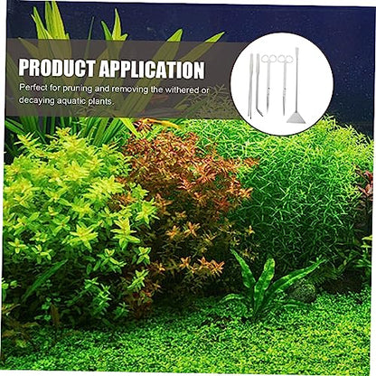 BESPORTBLE Stainless Steel Aquarium Scissors Multi-Function Tools Scraper Shovel Tweezer for Aquascaping