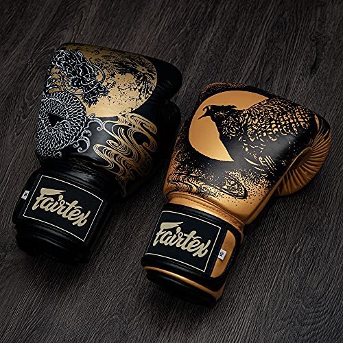 Fairtex BGV26 Harmony Boxing Gloves, Leather Muay Thai MMA Kickboxing Gear - size: 16oz