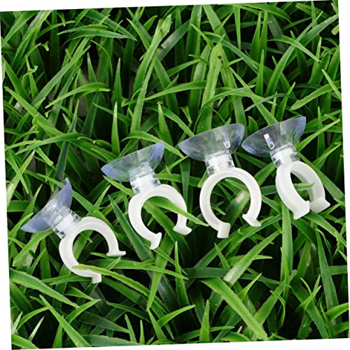 Sosoport 10pcs Transparent Fish Tank Strong Clamp Bracket for Aquariums Fixing Clips for Smooth Easy to Install and Remove