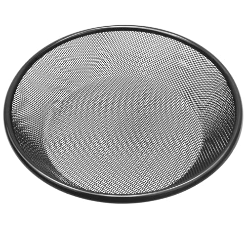 11.8" W Soil Sifter for Gardening, 2mm Grid Rock Sifter for 5 Gallon Bucket, Stainless Steel Fine Dirt Sifter, Compost Sifter for Capturing Dirt, Sand, Rocks, and Filtering Compost (Black) - size: 1 Pack (2mm grid)