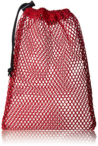 Equinox Nylon Mesh Stuff Bag - color: Red, size: 7" x 10"