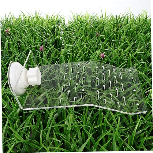 Transparent Turtle Basking Platform Small Climbing Slope for Turtles Reptiles Aquatic Pets Durable Plastic Aquarium Stand for Relaxed Resting Environment
