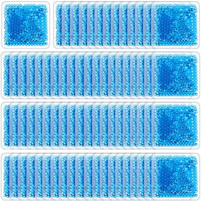 TrelaCo 30 Pack Reusable Ice Packs for Injuries Small Gel Ice Packs - color: Blue