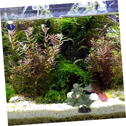 PRETYZOOM Realistic Artificial Aquarium Plants Plastic Water Grass Decor for Fish Tank Vibrant Aquatic Landscape Ornament with Base for Betta Hiding Spots Easy