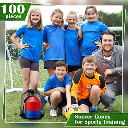 Hanaive Mini Soccer Cones for Agility Drills, 5 Inch